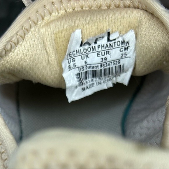 APL TechLoom Phantom beach / ivory neutral pink running shoes women’s size 8.5 - Picture 10 of 10